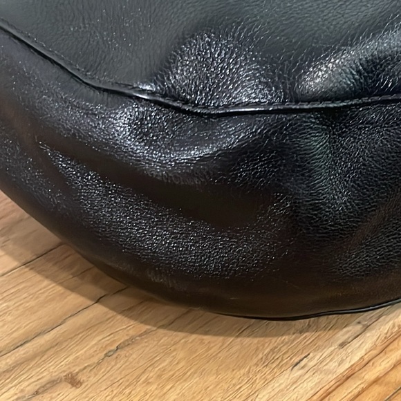 Rebecca Minkoff Black Pebbled Leather Darren Hobo - Picture 7 of 13